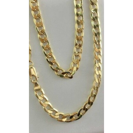 Złoty łańcuszek - splot pancerka - 60 cm - obrazek 2