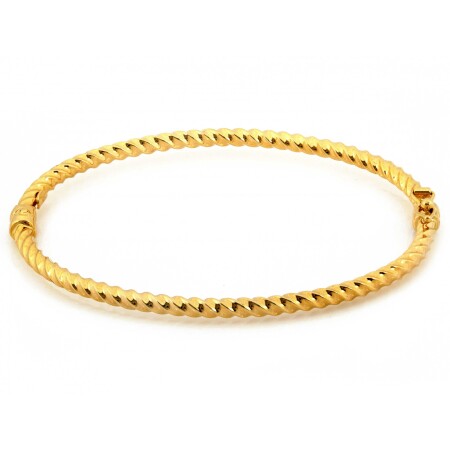 Bransoletka złota sztywna skręcona - obrazek 2
