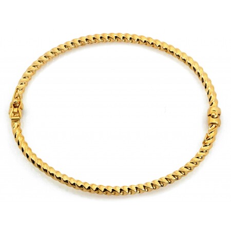 Bransoletka złota sztywna skręcona - obrazek 4