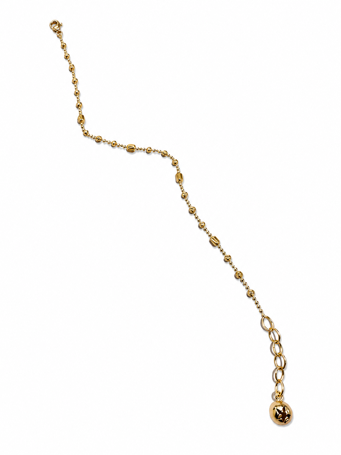 Bransoletka złota 585 kuleczki i rurki – delikatna regulowana 17–20 cm | Rubin Płock