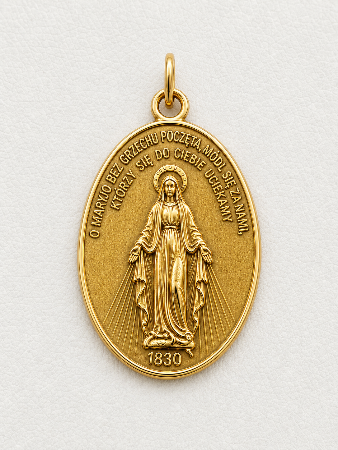 Złota zawieszka medalik 585 – Matka Boska