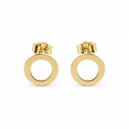 Złote kolczyki 585 ażurowe koła – 8 mm