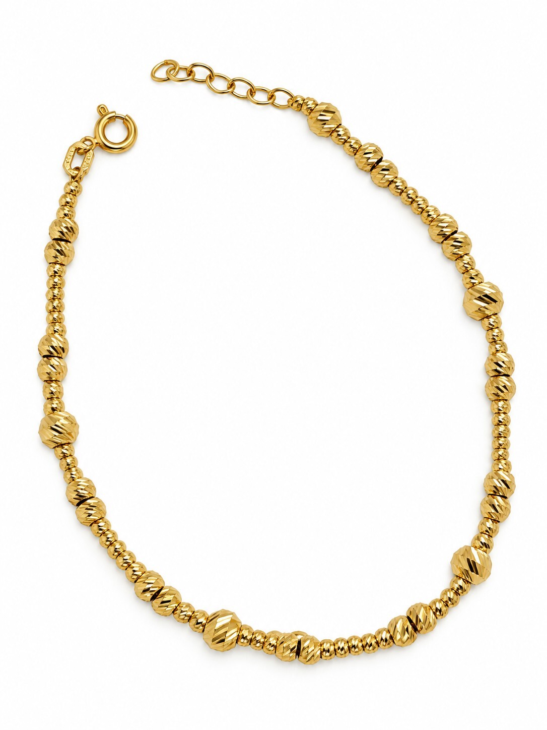 Złota bransoletka 585 segmentowa diamentowana – 4,75 g