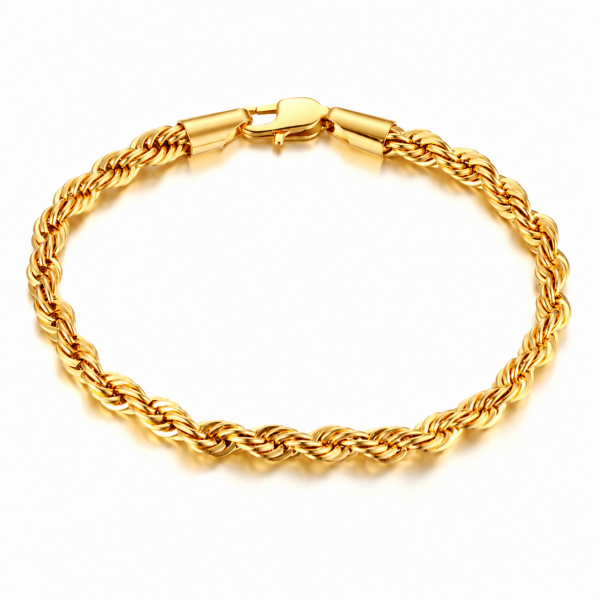 Złota bransoletka 585 splot Corda – 3,55 g, 18 cm